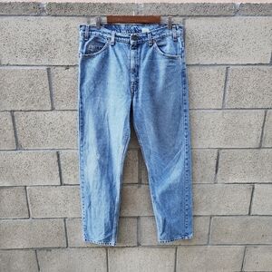 Levis 505 Orange Tab Regular Fit Straight Leg Light Blue Wash Men's Size 36